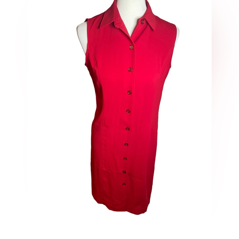 Vintage 90s Button Down Dress with Collar